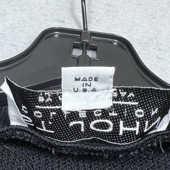 St Johns Basics CollectIon Blazer Size 4 Black Gold Buttons Classic Knits Jacket - Picture 10 of 12